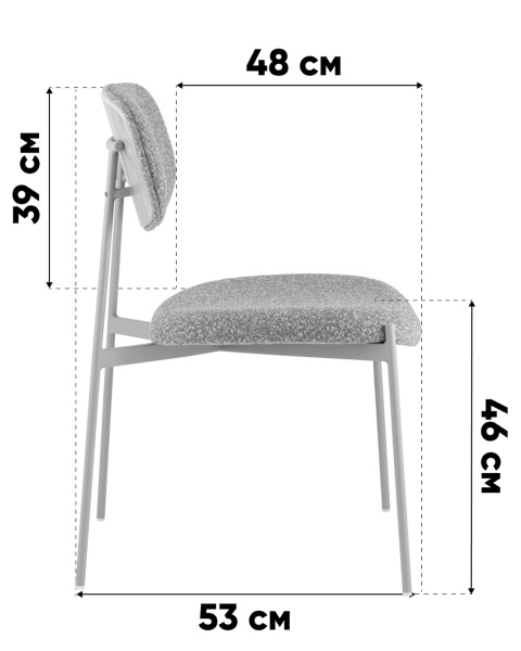 Обеденный стул Doe FDC7385 OTE-CL-421 F13