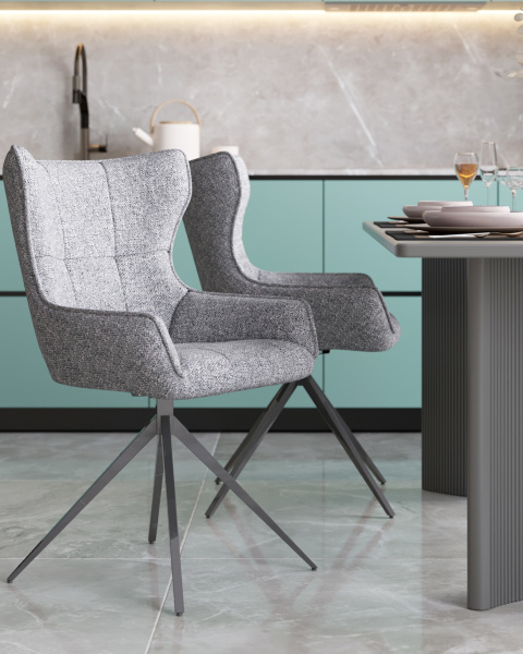 Стул вращающийся Carlene DC-2409007 grey FL07