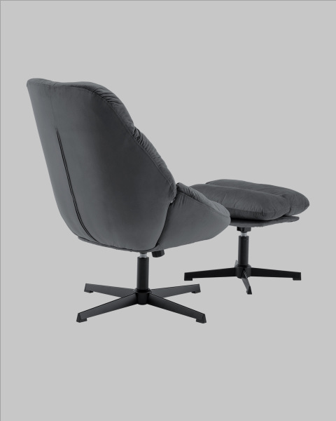 Кресло Оррелл QH-8347KT-OT HLR-21 dark grey