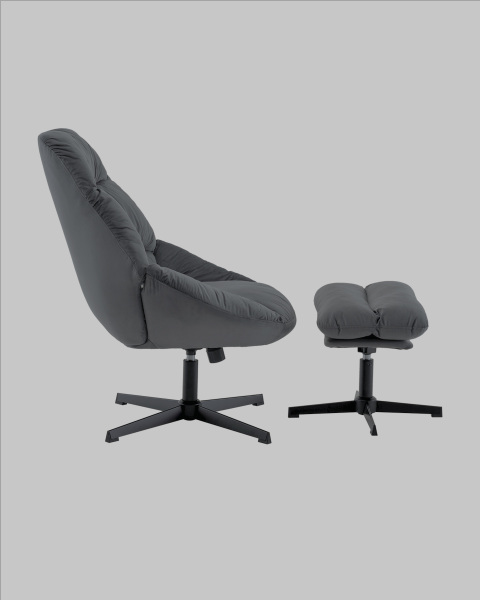 Кресло Оррелл QH-8347KT-OT HLR-21 dark grey