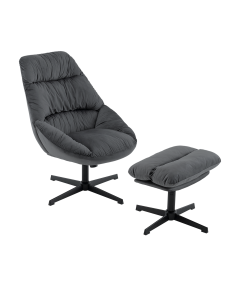 Кресло Оррелл QH-8347KT-OT HLR-21 dark grey