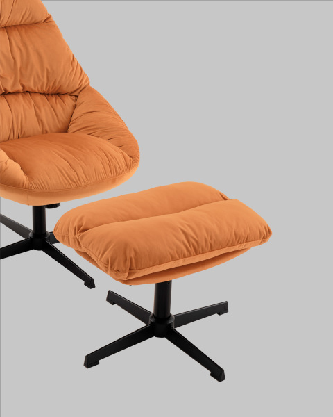 Кресло Оррелл QH-8347KT-OT HLR-43 orange