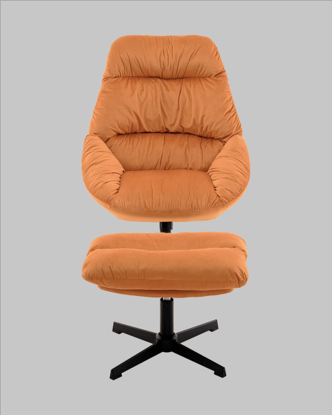 Кресло Оррелл QH-8347KT-OT HLR-43 orange