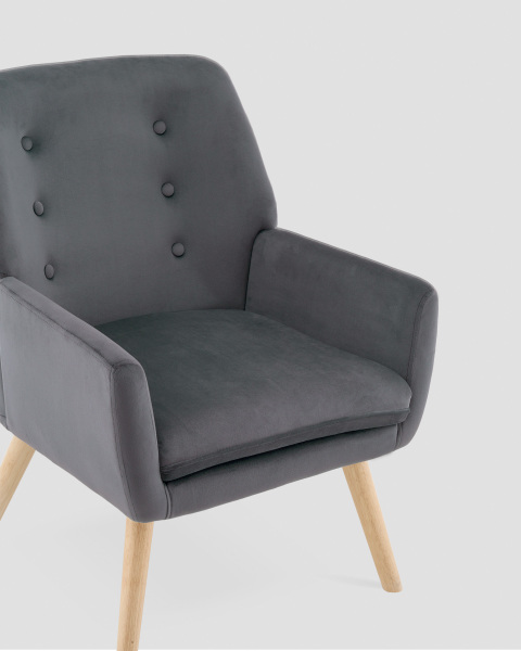 Кресло Райт QH-8808K HLR-21 grey