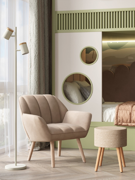 Кресло Руди QH-2802K HLR-8 brown