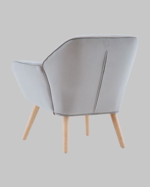 Кресло Руди QH-2802K HLR-14 light grey