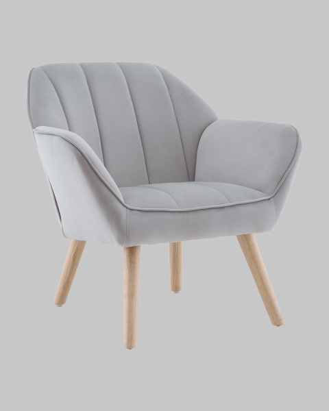 Кресло Руди QH-2802K HLR-14 light grey