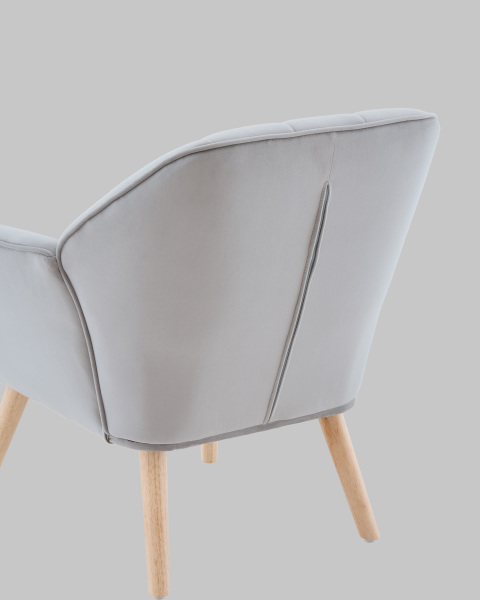 Кресло Руди QH-2802K HLR-14 light grey