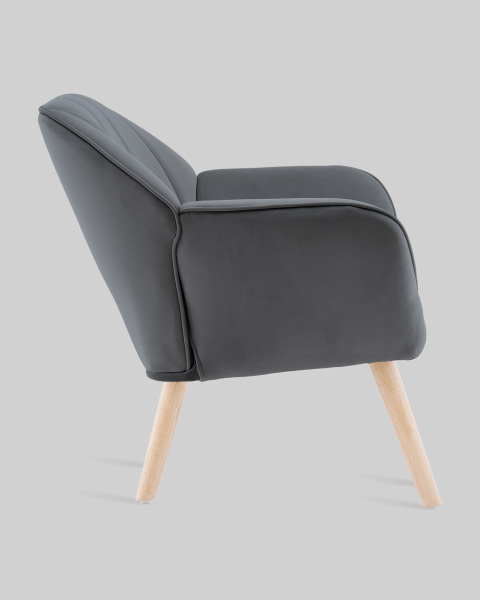 Кресло Руди QH-2802K HLR-21 dark grey
