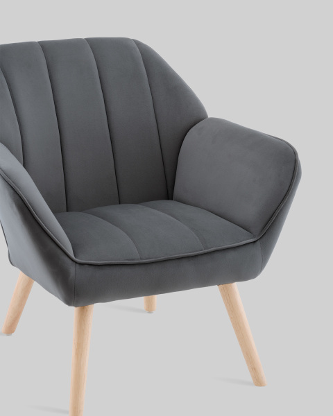 Кресло Руди QH-2802K HLR-21 dark grey