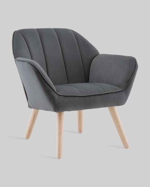 Кресло Руди QH-2802K HLR-21 dark grey