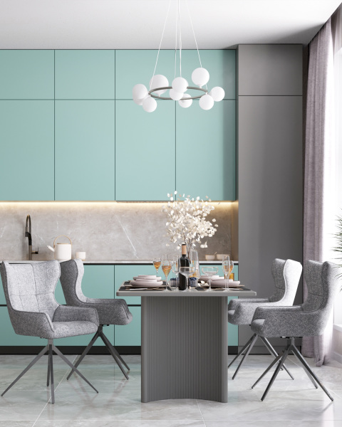 Кухонный стол Stool Group DT-241001 grey 3 top DUAL