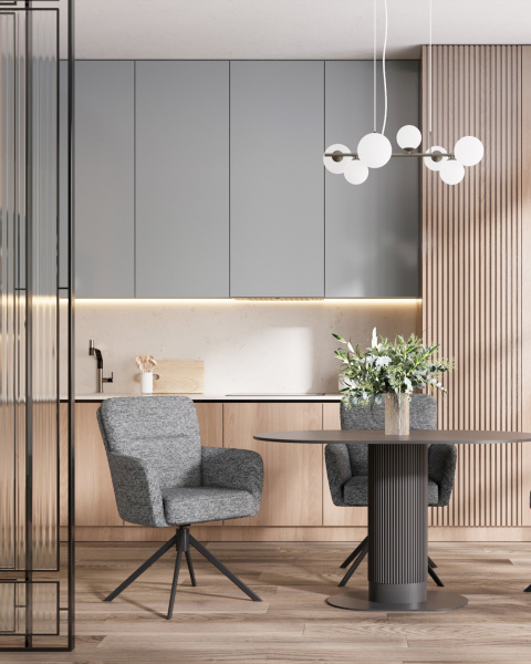 Обеденный стул Stool Group OS-2410 G1136 - d.grey 2, seat DUAL