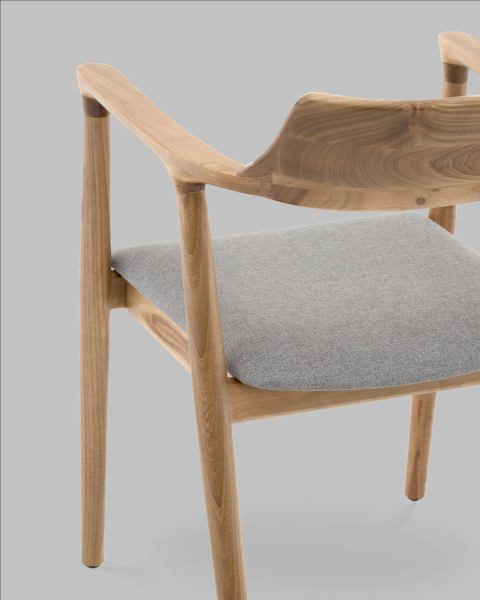 Обеденный стул Stool Group AL 103-woodrimini-grey
