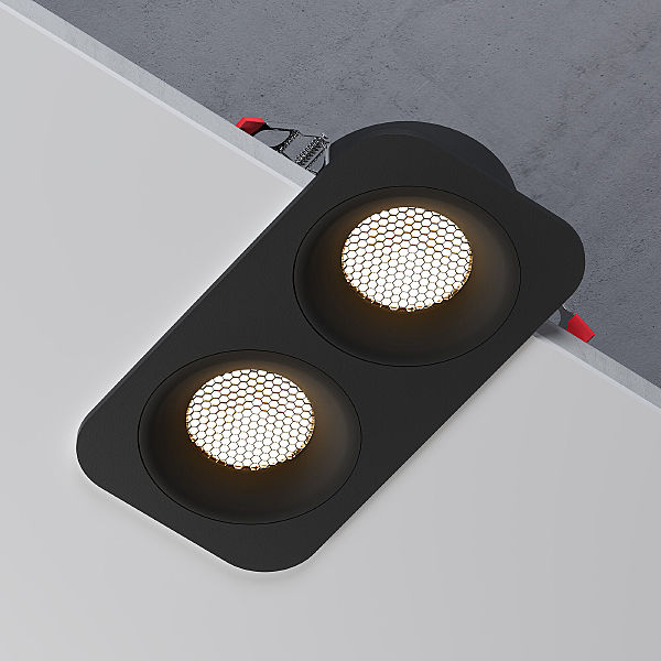 Встраиваемый светильник Tetro 15277/LED 20W 3000K черный IP44