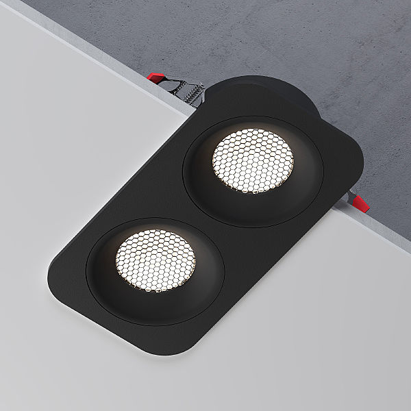 Встраиваемый светильник Tetro 15277/LED 20W 4000K черный IP44