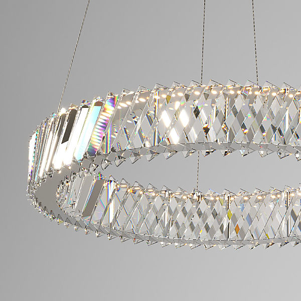 Подвесная люстра Solis 101004 LED никель хрусталь Strotskis