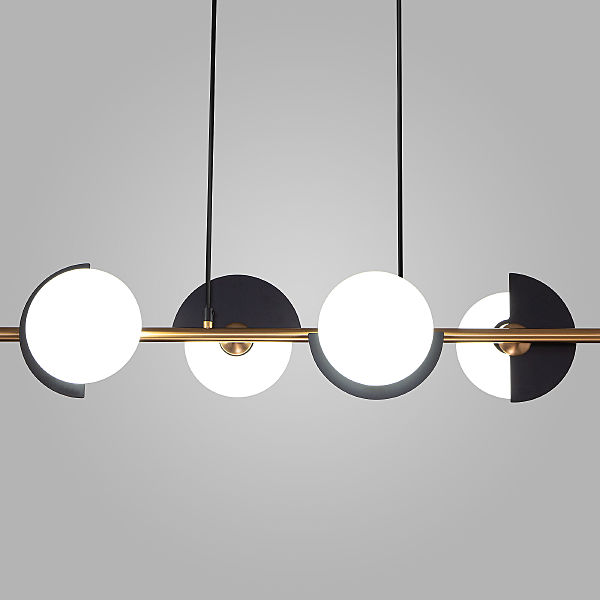 Подвесная люстра Moity 70149/4 черный/латунь Smart
