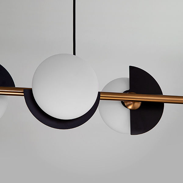 Подвесная люстра Moity 70149/4 черный/латунь Smart