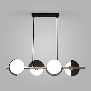 Подвесная люстра Moity 70149/4 черный/латунь Smart