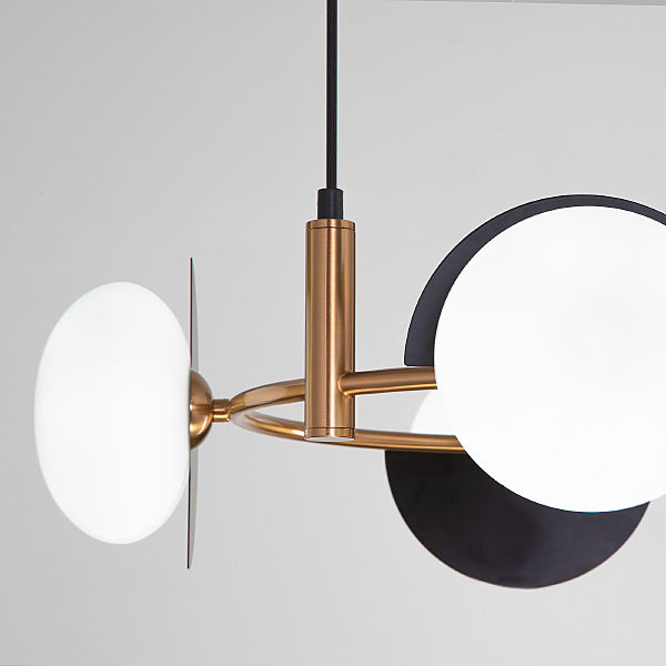 Подвесная люстра Moity 70150/4 черный/латунь Smart