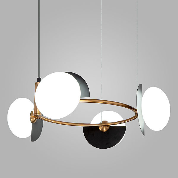 Подвесная люстра Moity 70150/4 черный/латунь Smart