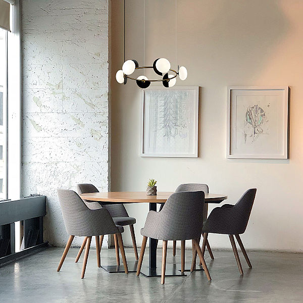 Подвесная люстра Moity 70150/6 черный/латунь Smart