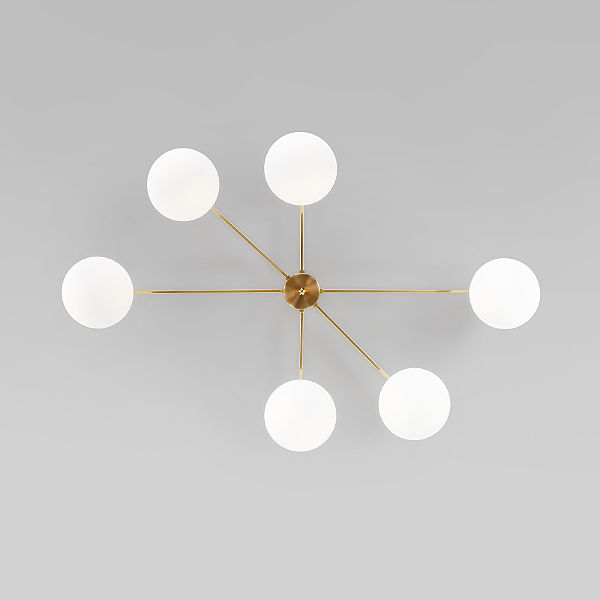 Потолочная люстра Opaline 70220/6 латунь Smart