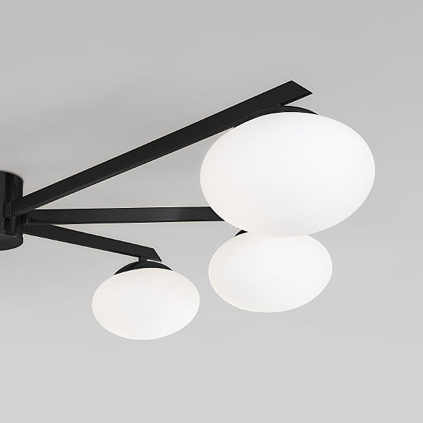 Потолочная люстра Opaline 70220/6 черный Smart