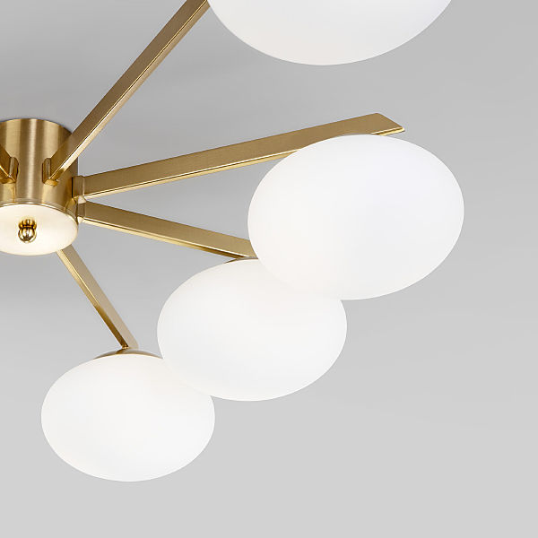 Потолочная люстра Opaline 70220/8 латунь Smart