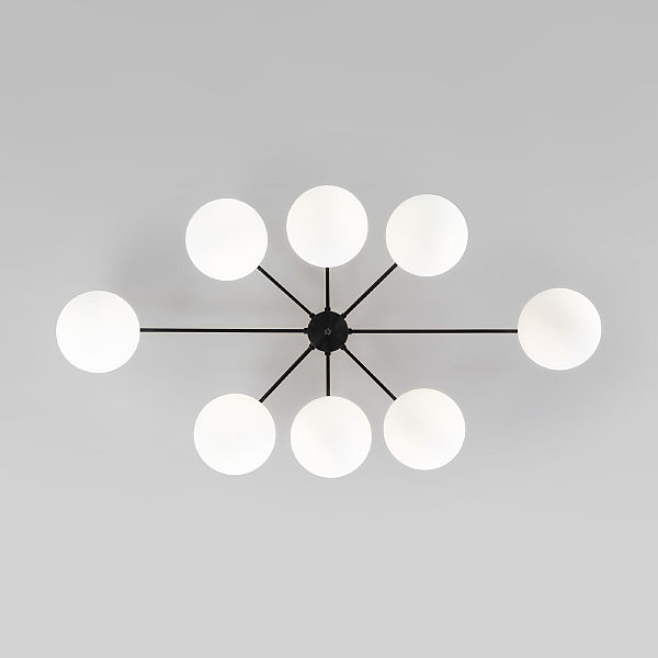 Потолочная люстра Opaline 70220/8 черный Smart