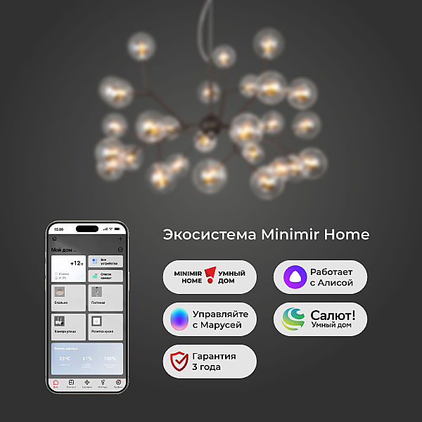 Подвесная люстра Pallina 545 Smart