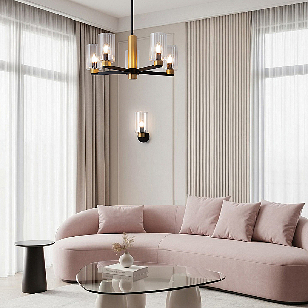 Люстра на штанге Ombre FR2051CL-05BBS