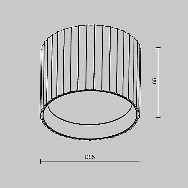 Накладной светильник Calipso C106CL-GX53-W