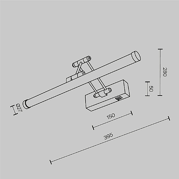 Подсветка зеркал и полок Luster MIR268WL-L3W3K