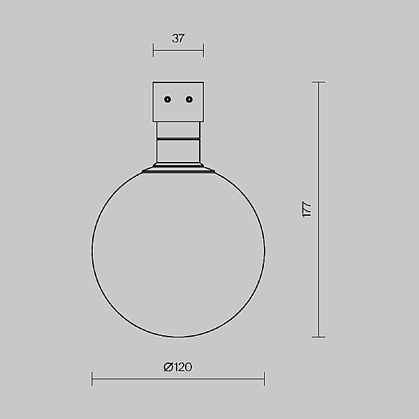 Трековый светильник Luna O-TR01-1-S-9WW3K