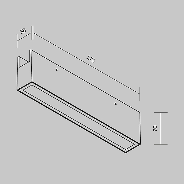 Трековый светильник Points O-TR01-3-S-20WW3K