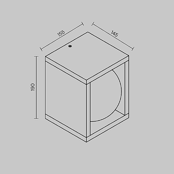 Настенный светильник Slate O483WL-L10GF3K