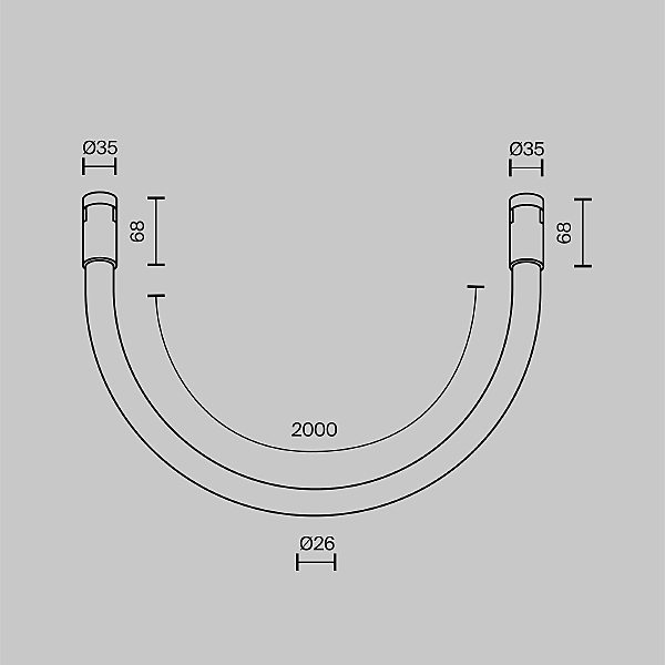 Трековый светильник Tau TR154-1-27W3K-PT