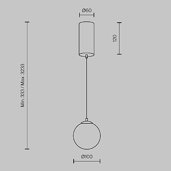 Светильник подвесной Yora MOD464PL-L5BSK
