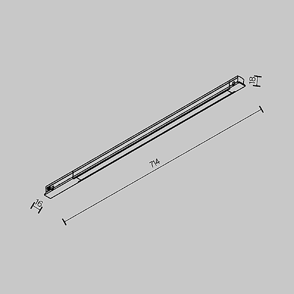 Трековый светильник Basis TR231-2-15W3K-B