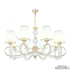 Подвесная люстра Florentia-2387 302387/8 Wh/Gd