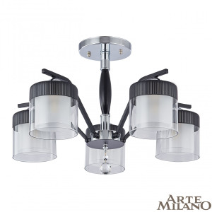 Потолочная люстра Napoli-2646 332646/5 CR+BK