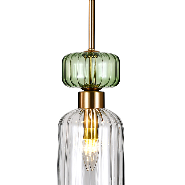 Светильник подвесной Gloss 1141/1S Green/Clear