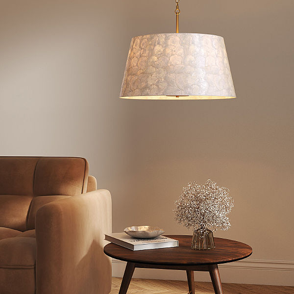 Подвесная люстра Pearl 101013/5 латунь/перламутр Smart