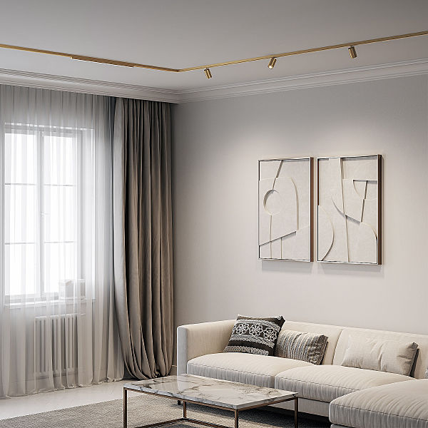 Трековый светильник Line Magnetic Brass Line Трековый светильник 10W 4000K (латунь) 85525/01