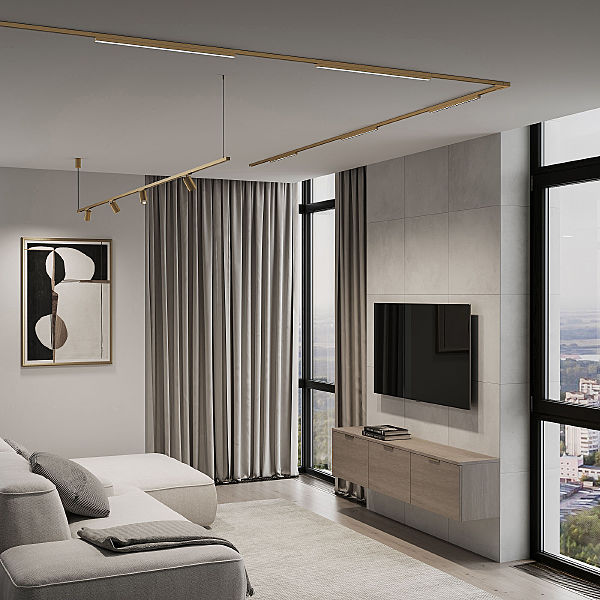 Трековый светильник Line Magnetic Brass Line Трековый светильник 10W 4000K (латунь) 85528/01