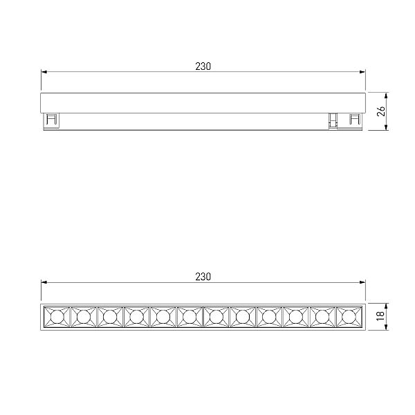 Трековый светильник Line Magnetic Brass Line Трековый светильник 10W 4000K (латунь) 85528/01