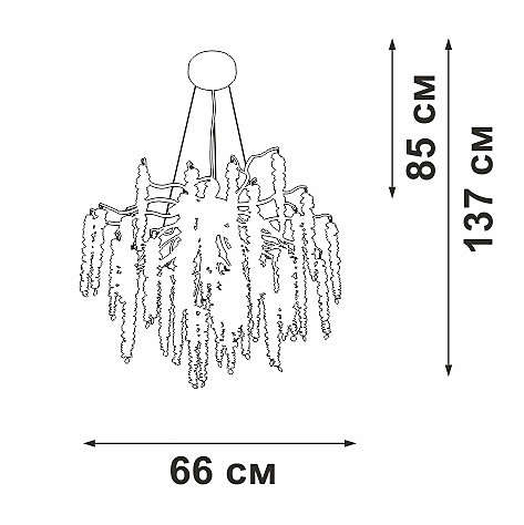 Подвесная люстра V28551 V28551-1/7S