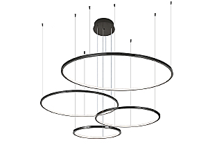 Подвесная люстра Loren 15104N/S black glossy